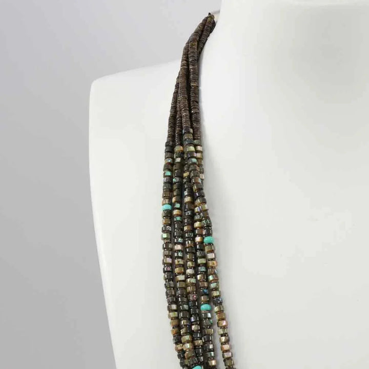 Abalone Shell and Turquoise Necklace
