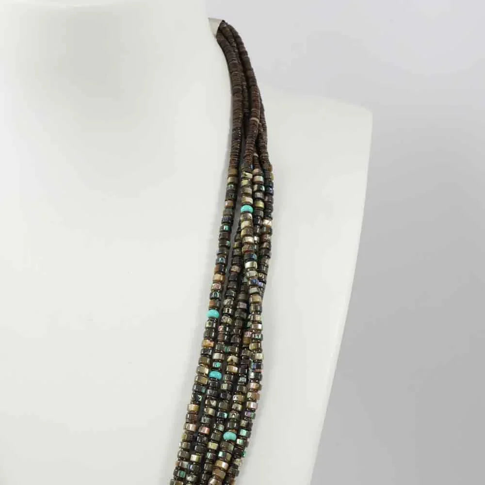 Abalone Shell and Turquoise Necklace