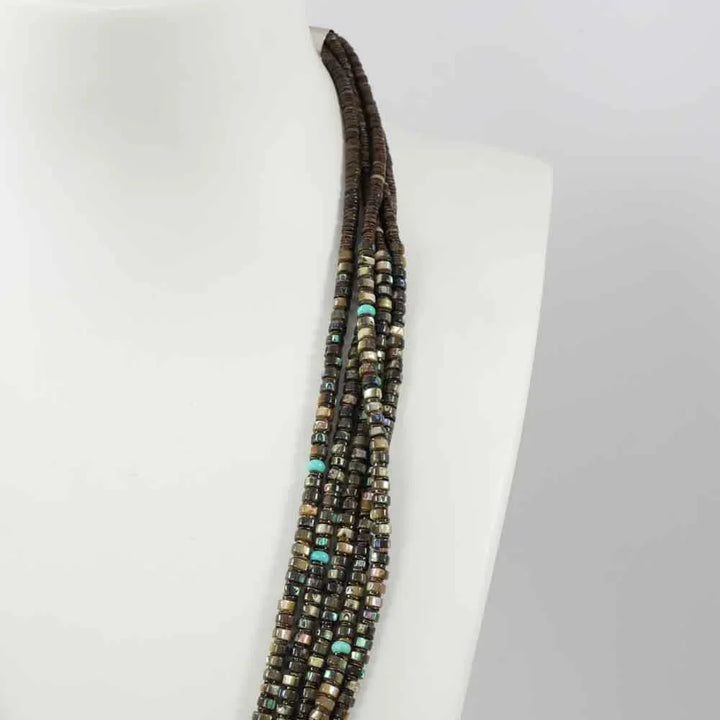 Abalone Shell and Turquoise Necklace