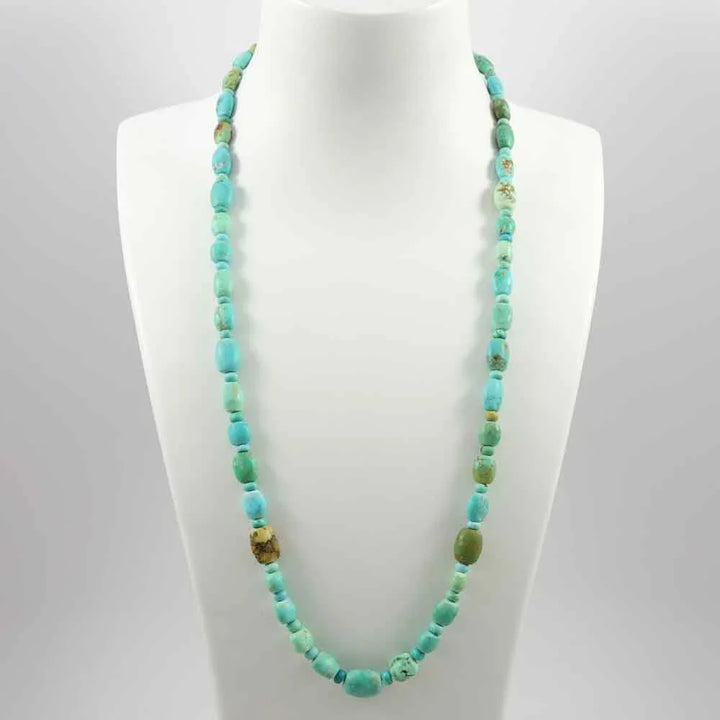 Turquoise and Variscite Bead Necklace