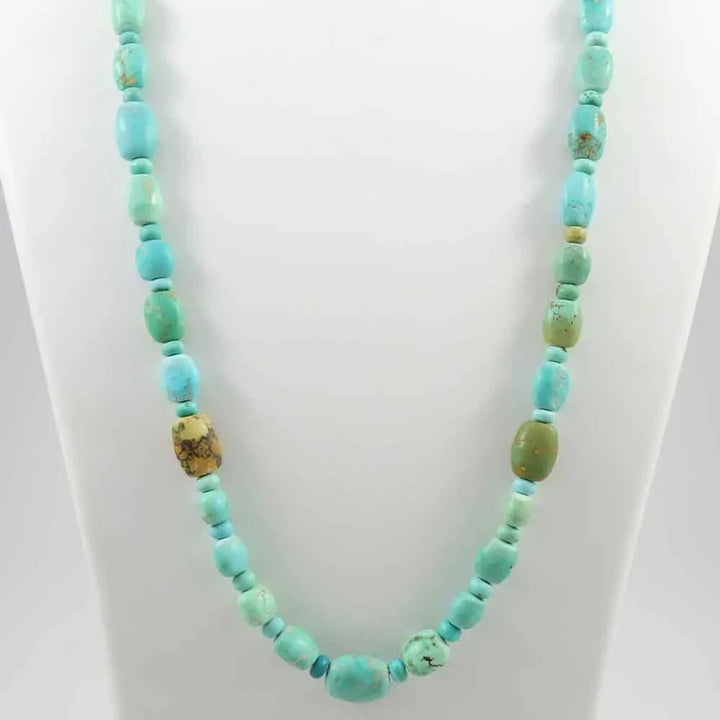 Turquoise and Variscite Bead Necklace