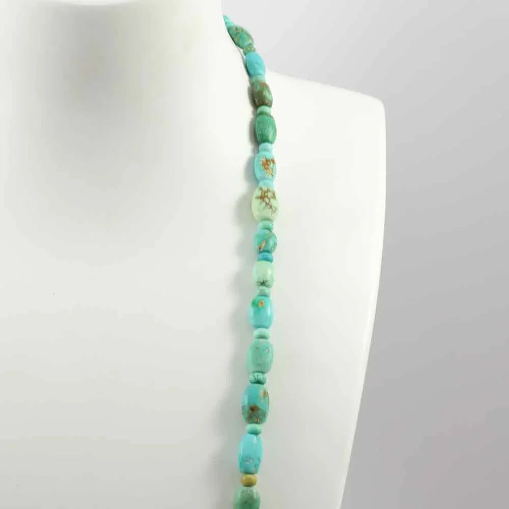 Turquoise and Variscite Bead Necklace
