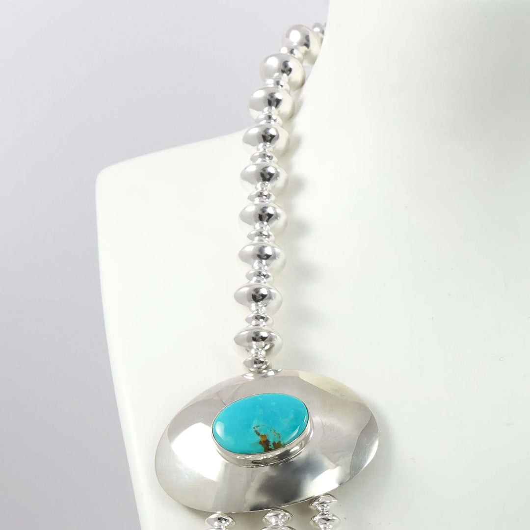 Navajo Pearl Waterfall Necklace
