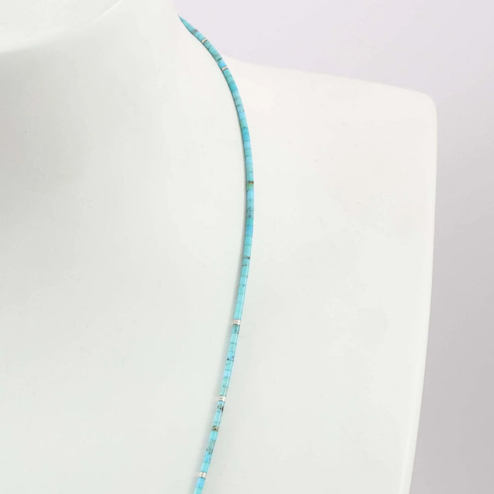 Kingman Turquoise Heishi Necklace