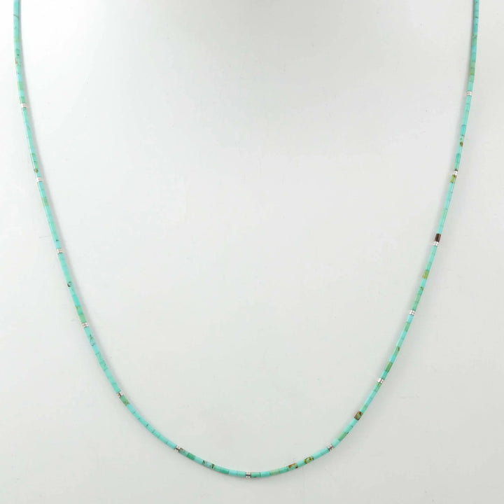 Kingman Turquoise Heishi Necklace