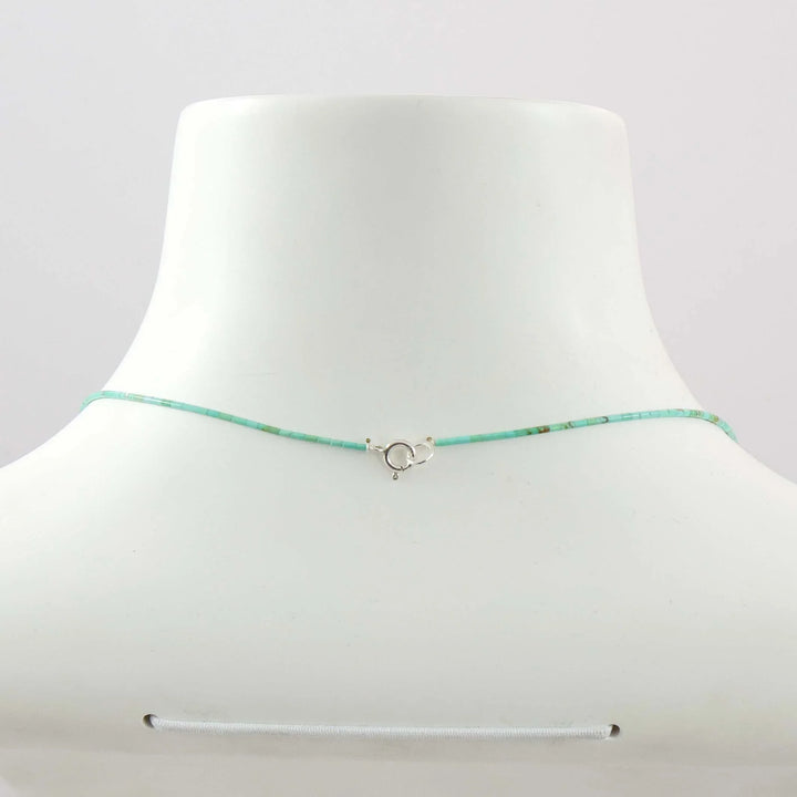 Kingman Turquoise Heishi Necklace