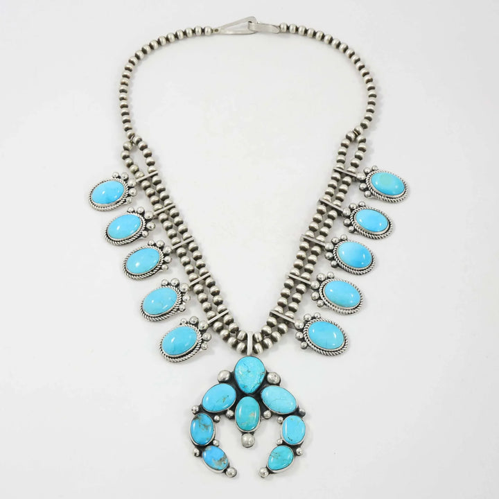 Turquoise Squash Blossom Necklace