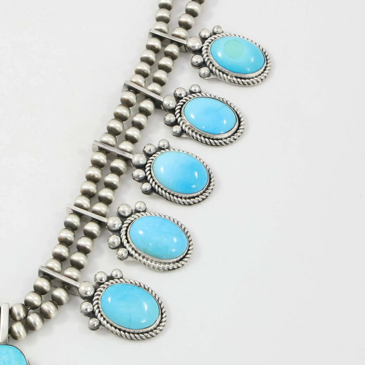 Turquoise Squash Blossom Necklace
