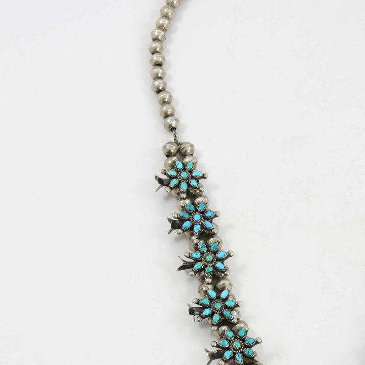 1930s Turquoise Squash Blossom