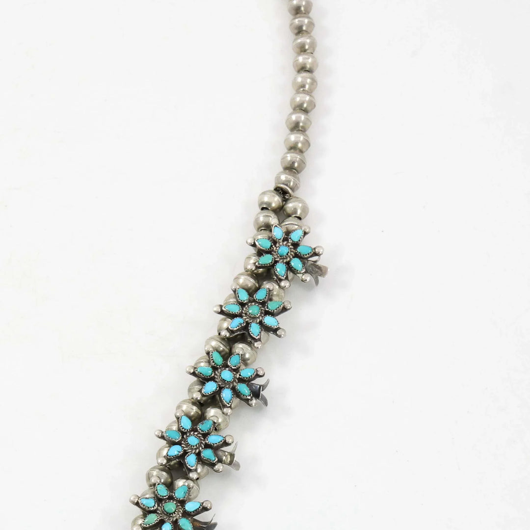 1930s Turquoise Squash Blossom