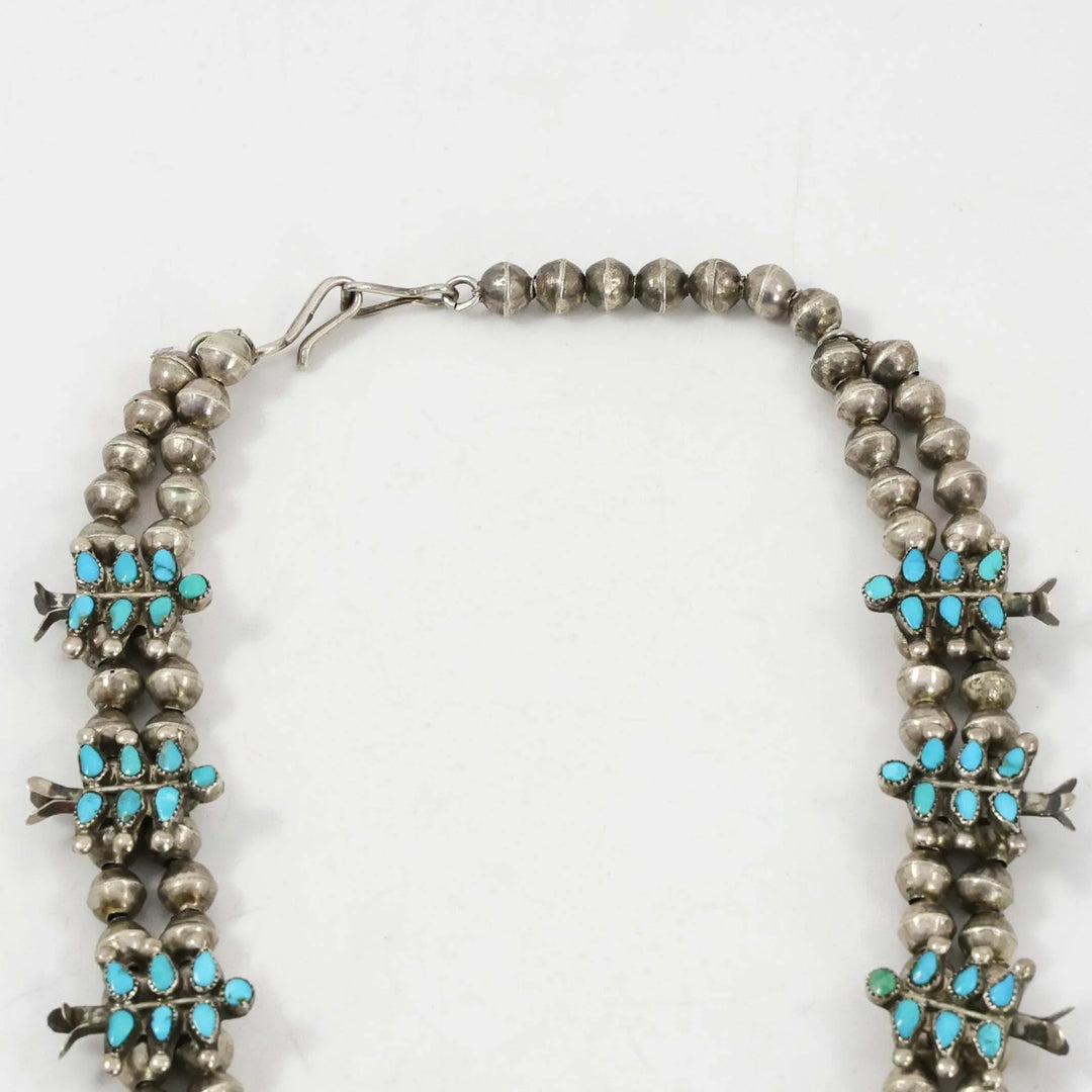 1930s Turquoise Squash Blossom