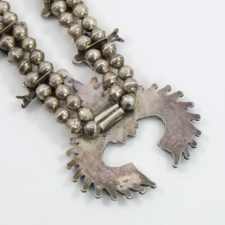 1930s Turquoise Squash Blossom