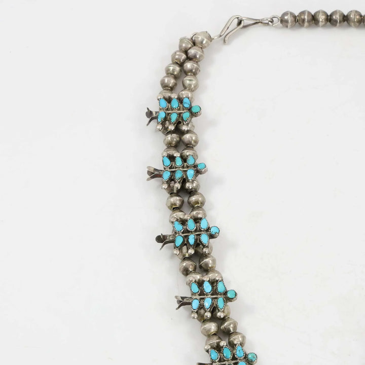 1930s Turquoise Squash Blossom