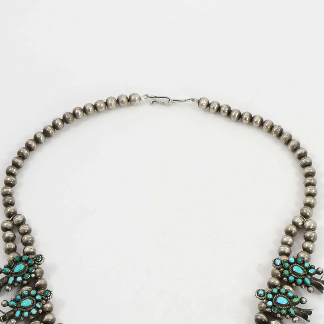 1930s Turquoise Squash Blossom