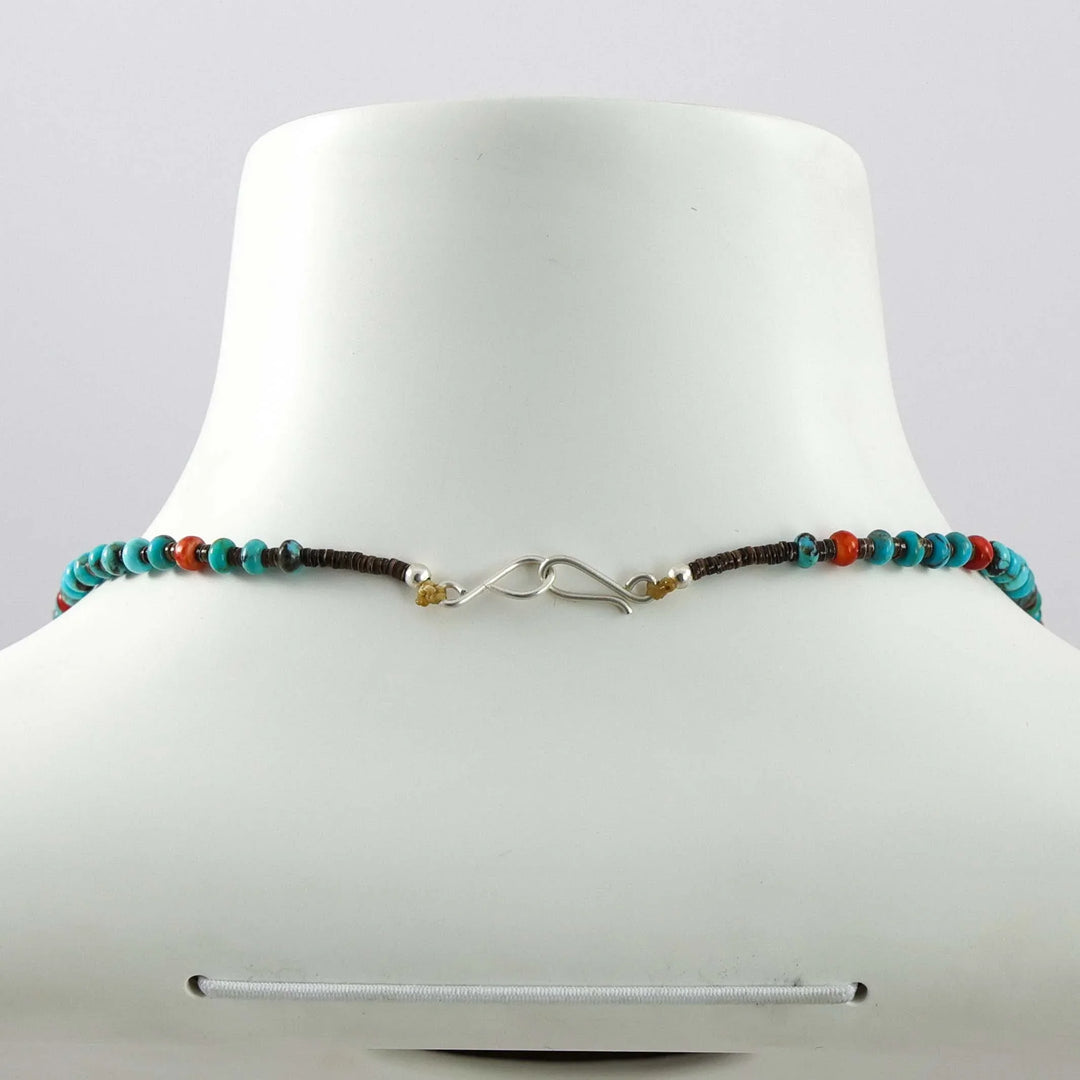 Turquoise and Spiny Oyster Necklace