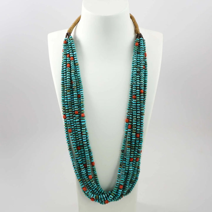 Turquoise and Coral Necklace