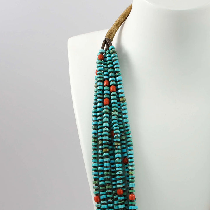 Turquoise and Coral Necklace