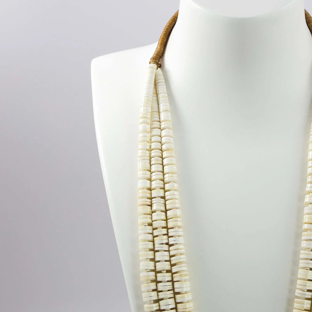 White Melon Shell Necklace