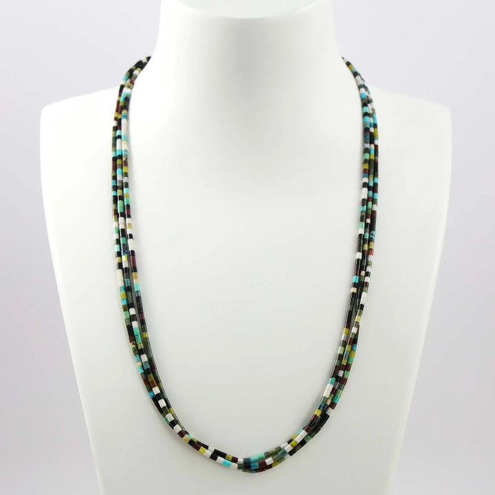 Multi-Stone Heishi Necklace