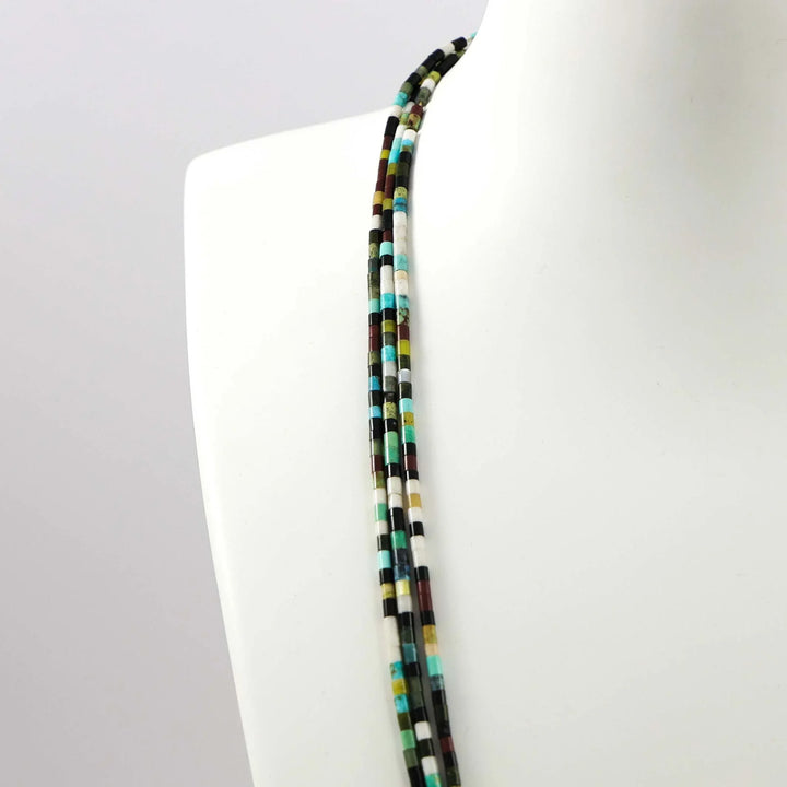 Multi-Stone Heishi Necklace