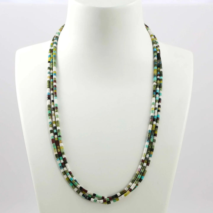 Multi-Stone Heishi Necklace