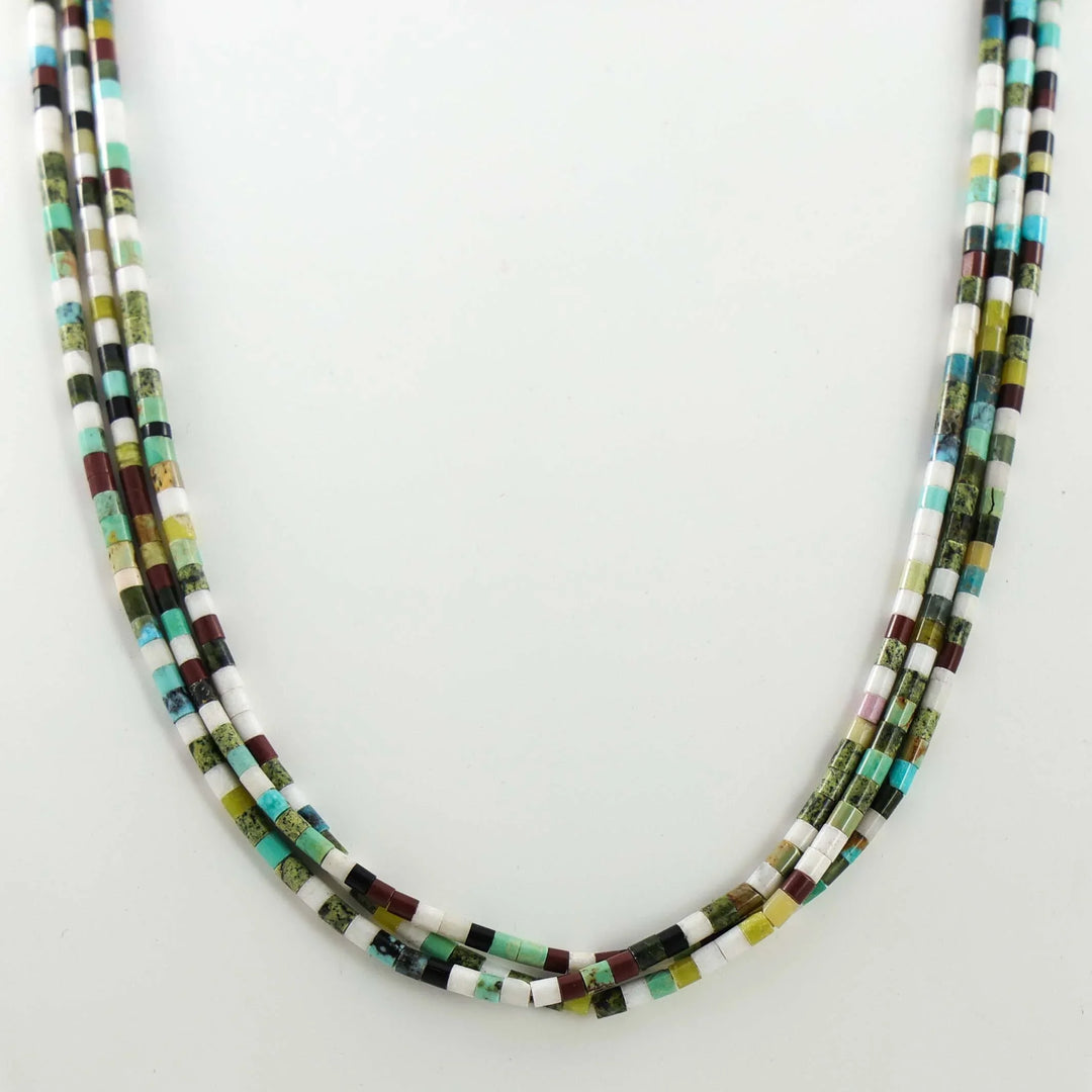 Multi-Stone Heishi Necklace