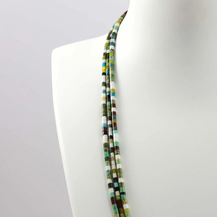 Multi-Stone Heishi Necklace