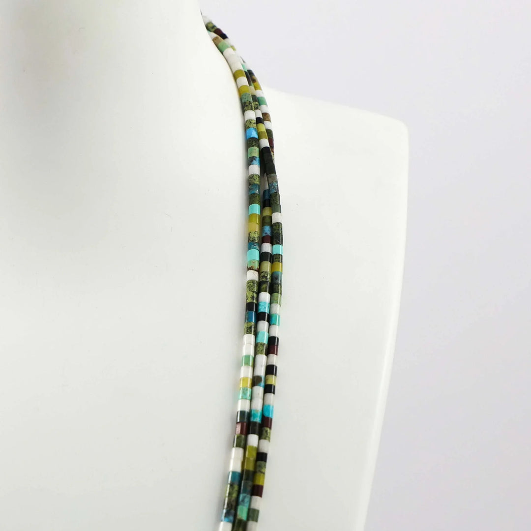 Multi-Stone Heishi Necklace
