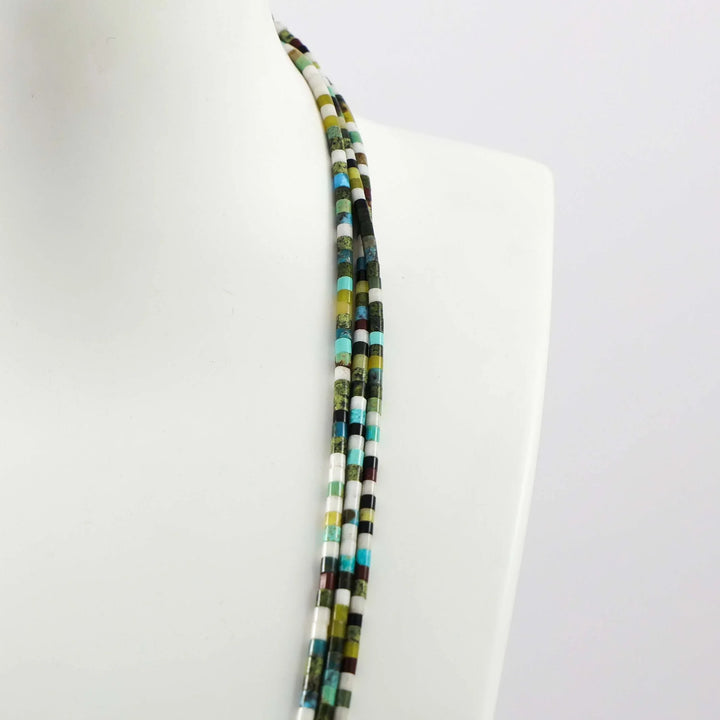 Multi-Stone Heishi Necklace