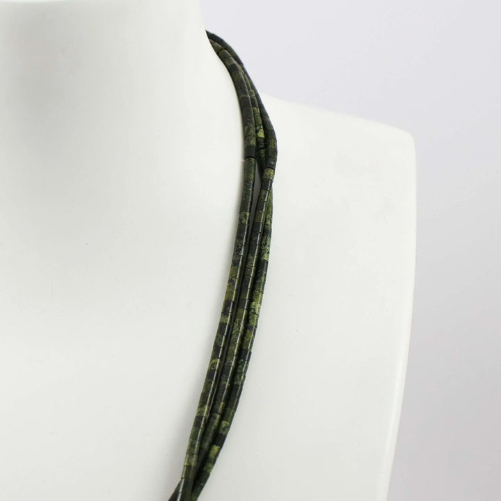 Serpentine Heishi Bead Necklace