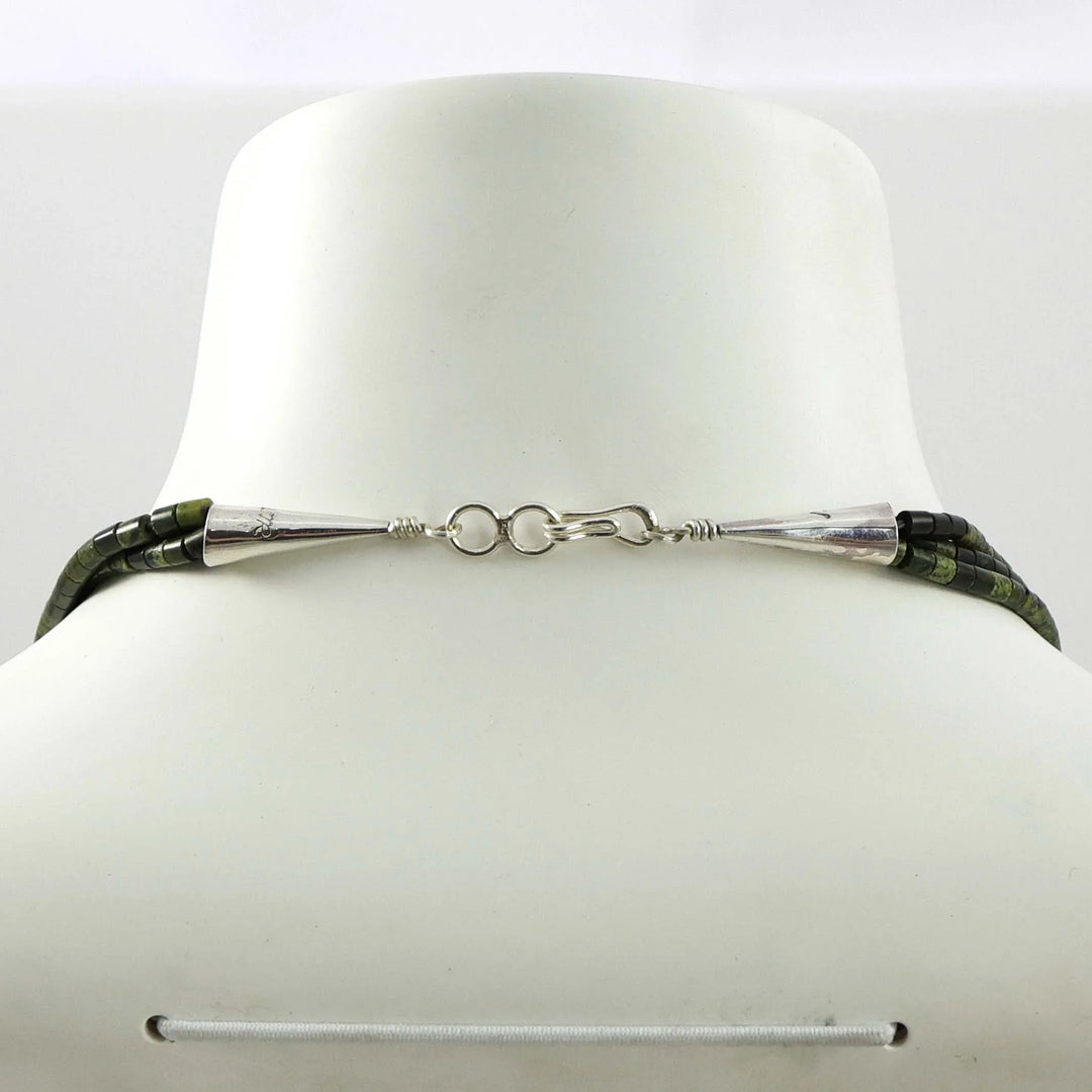 Serpentine Heishi Bead Necklace