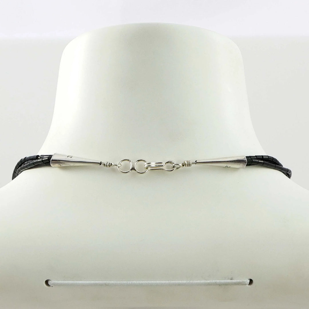 Jet Heishi Bead Necklace