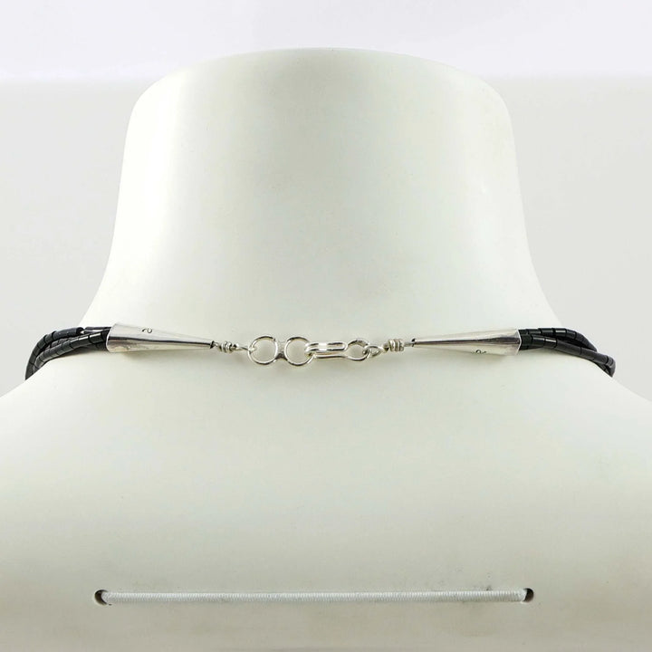 Jet Heishi Bead Necklace