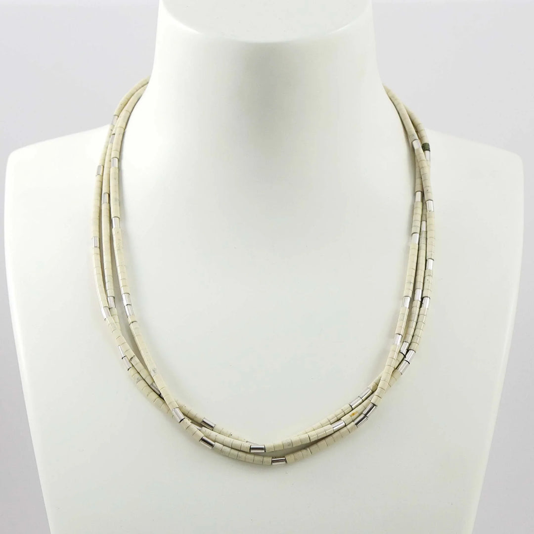 Marble Heishi Bead Necklace