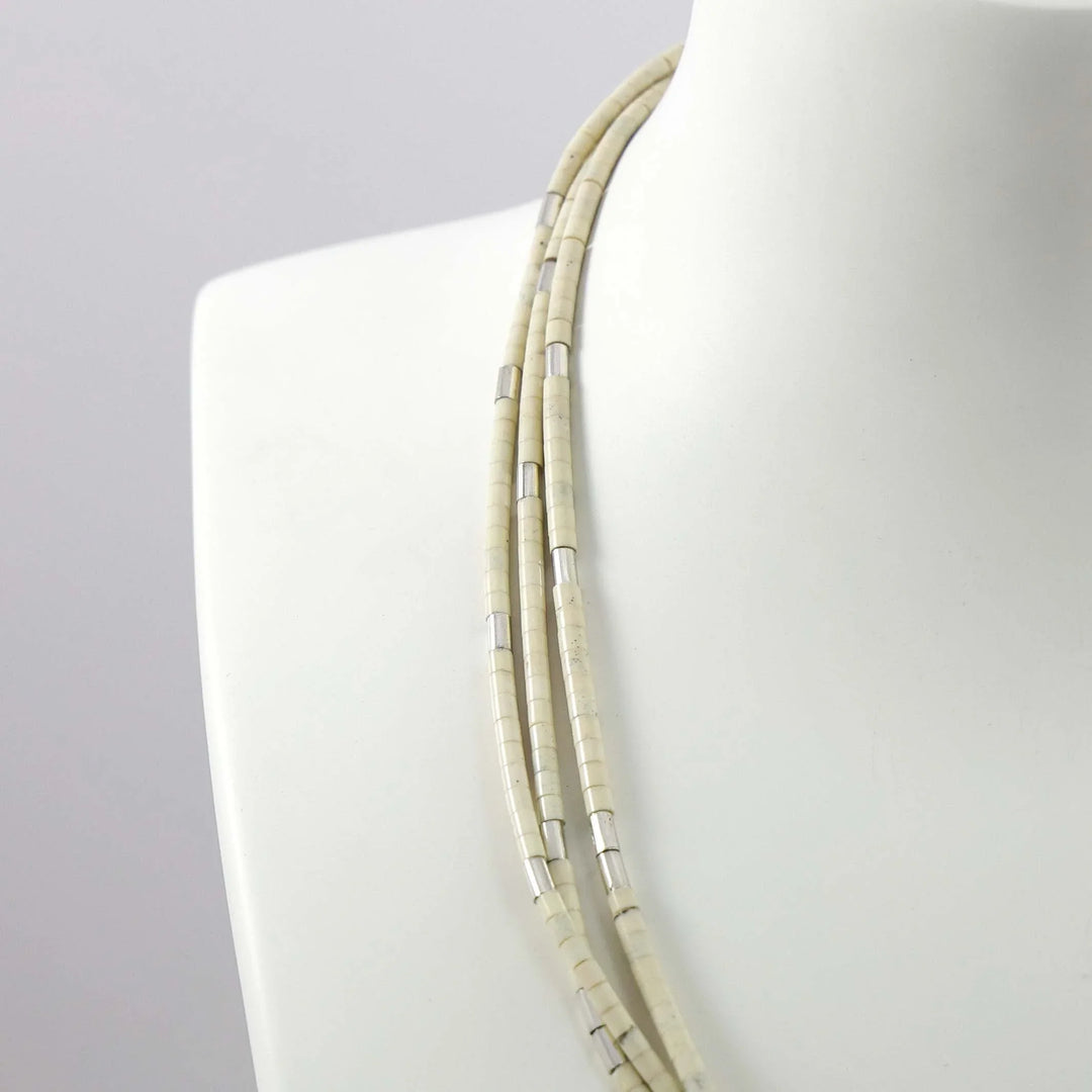 Marble Heishi Bead Necklace