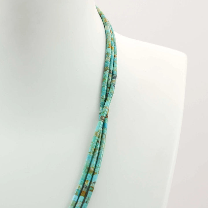 Turquoise Heishi Bead Necklace