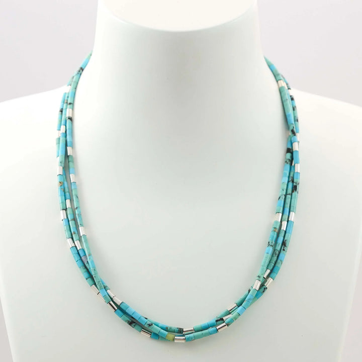 Turquoise Heishi Bead Necklace