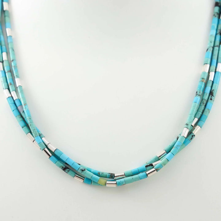 Turquoise Heishi Bead Necklace