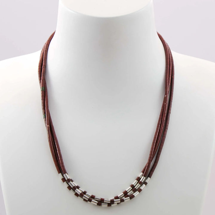Pipestone Heishi Bead Necklace