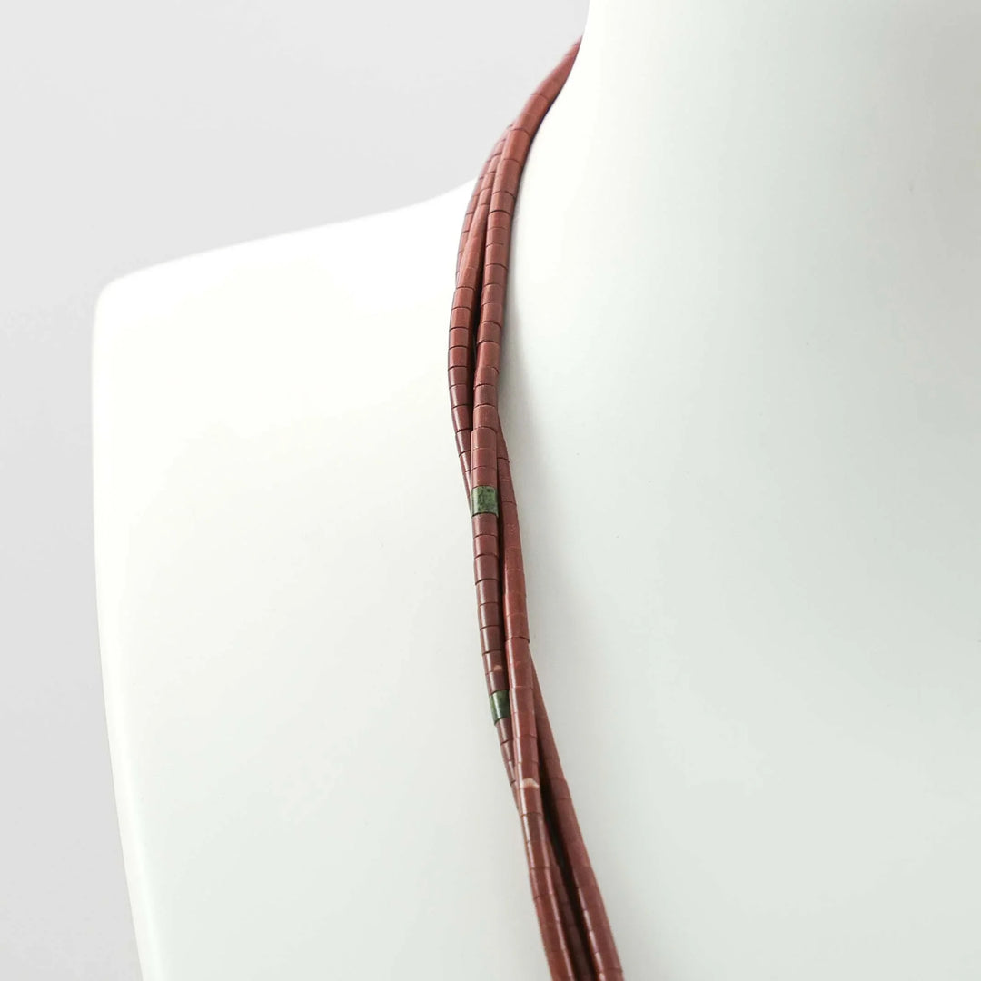 Pipestone Heishi Bead Necklace