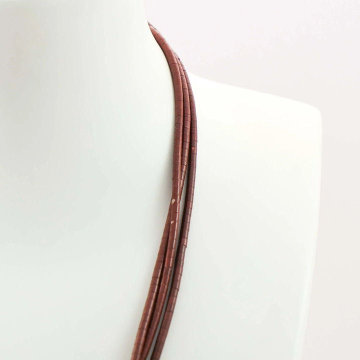 Pipestone Heishi Bead Necklace