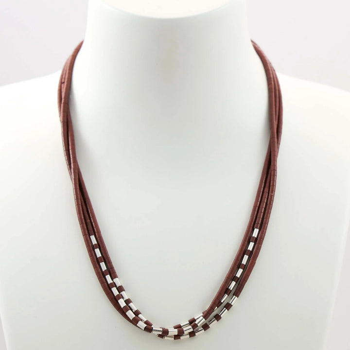 Pipestone Heishi Bead Necklace
