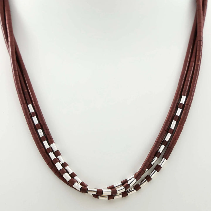 Pipestone Heishi Bead Necklace