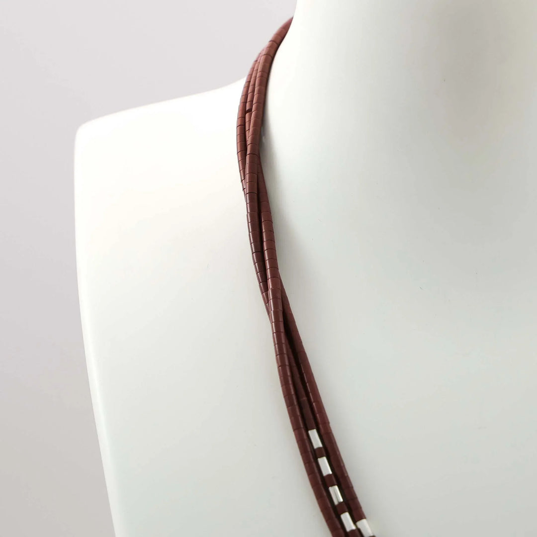Pipestone Heishi Bead Necklace