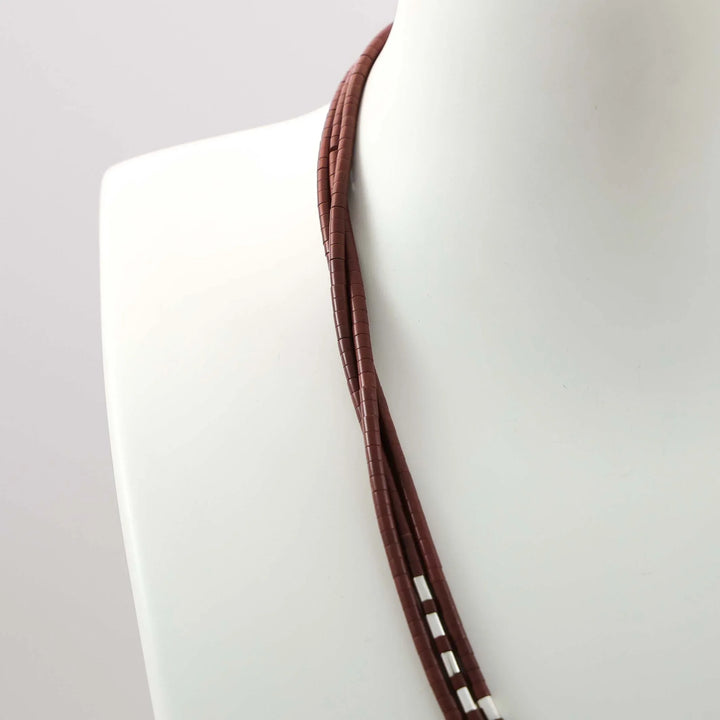 Pipestone Heishi Bead Necklace