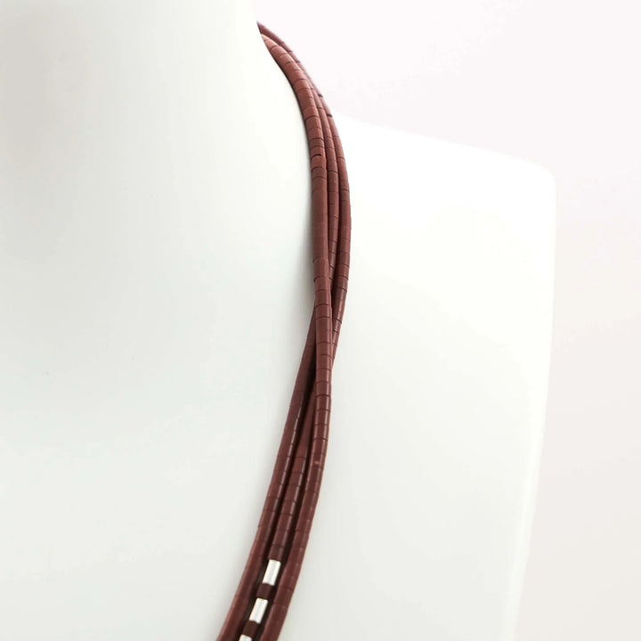 Pipestone Heishi Bead Necklace