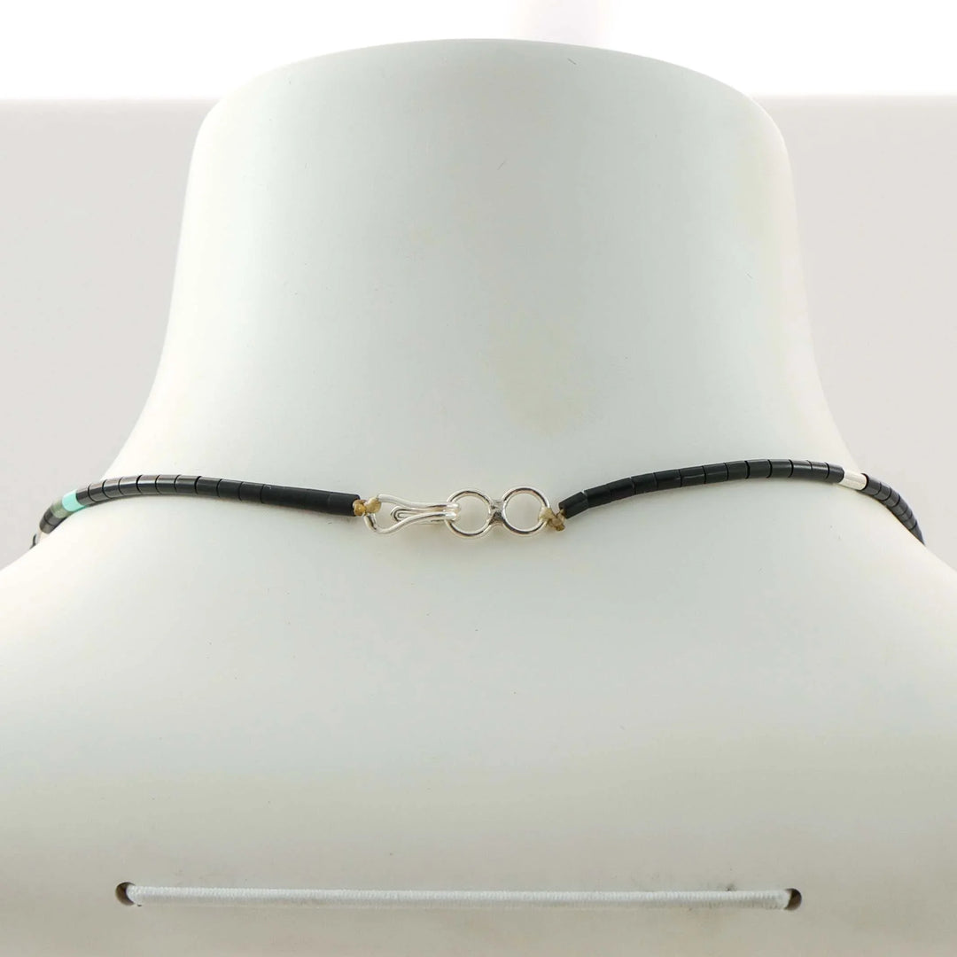 Jet Heishi Bead Necklace