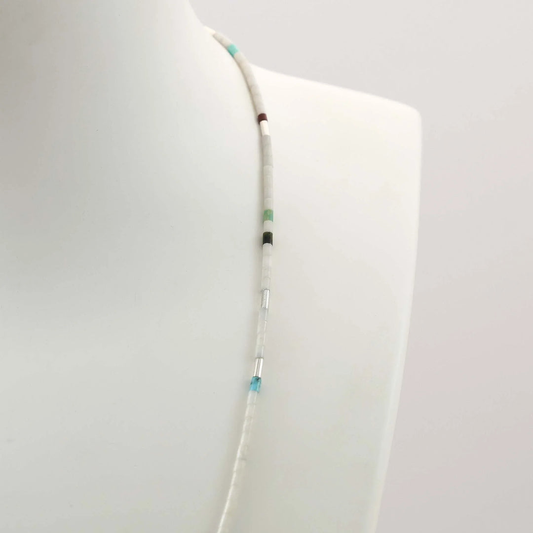 Multi-Stone Heishi Bead Necklace