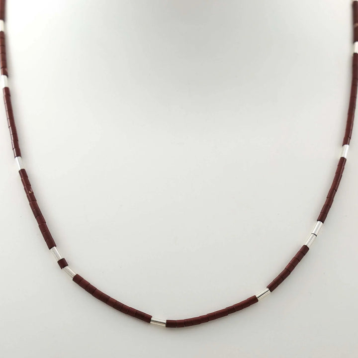 Pipestone Heishi Bead Necklace