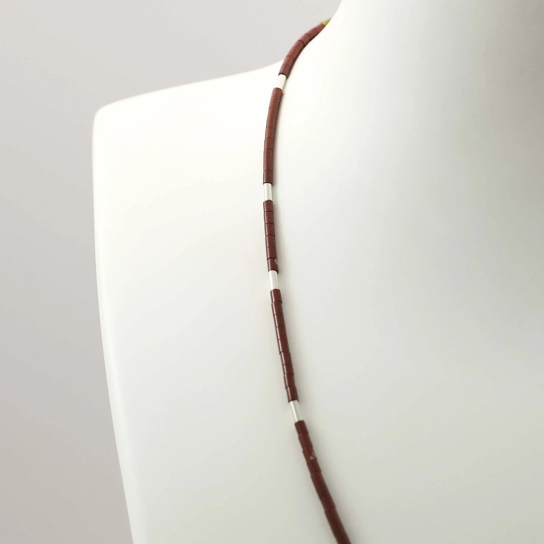 Pipestone Heishi Bead Necklace